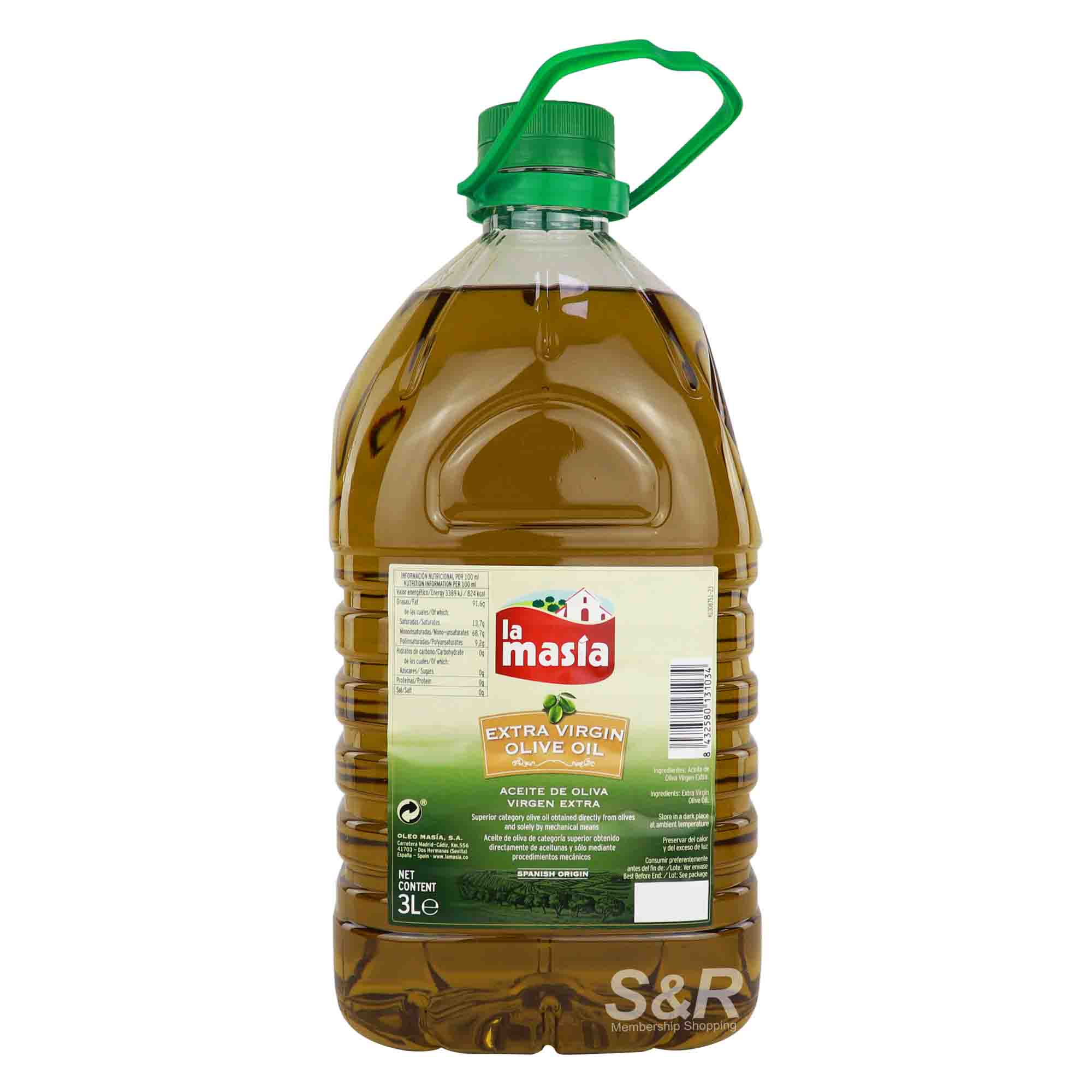 La Masia Extra Virgin Olive Oil 3L